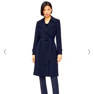 Brand new Theory emerald green trench coat